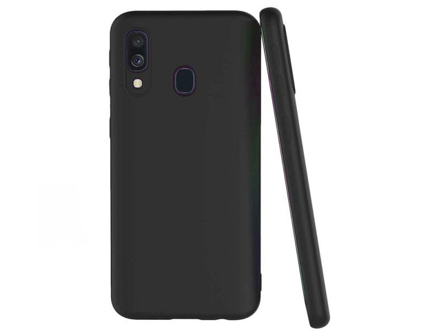 Etui na telefon silikonowe Alogy do Samsung Galaxy A40 czarne