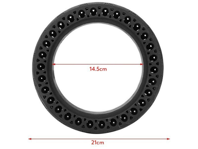 Bezdętkowa opona x1 Alogy do Hulajnogi Xiaomi Mijia M365 8.5" Black 02