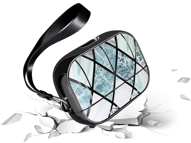 Alogy Etui ochronne do słuchawek 360 do Apple AirPods Pro Marble Black