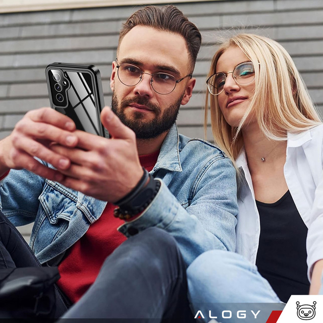 Alogy Etui do Samsung Galaxy A55 5G Pancerne wodoodporne IP68 360 Armor Case wbudowana szybka czarne