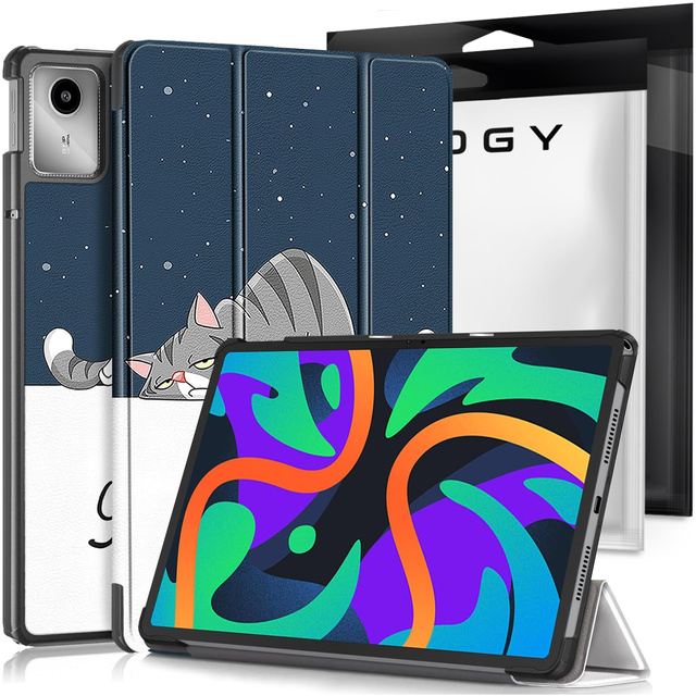 Etui do Lenovo Tab K11 / K11E 11” M11 10.95" TB330FU / TB330XU / TB331FC obudowa na tablet Case Alogy Book Cover Sleeping Cat