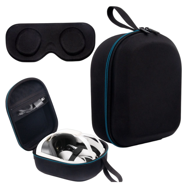 Etui ochronne do Oculus Quest 3 Alogy Hard Case obudowa ochronna + ochrona okularu Czarne