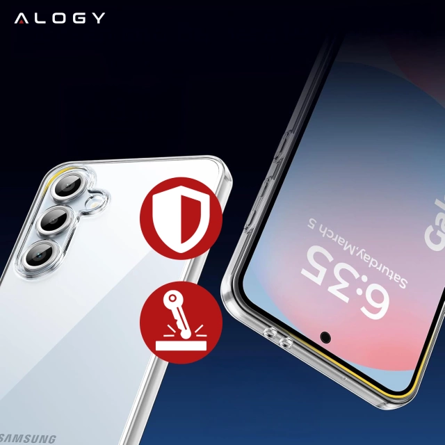 Etui do Samsung Galaxy S24 FE obudowa ochronna na telefon Alogy HybridShield™️ Case Przezroczyste