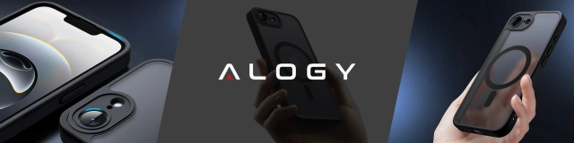Etui do Apple iPhone 16e obudowa ochronna na telefon Alogy Matte HybridMag™️ Case do MagSafe Matowe Czarne