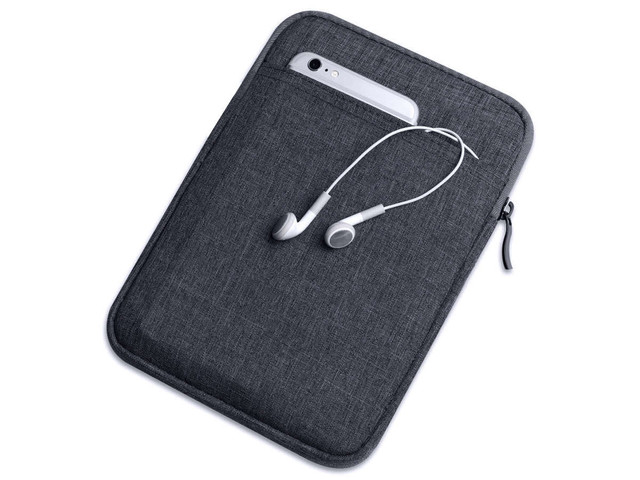 Etui pokrowiec Alogy miękki uniwersalny na tablet do 10 cali Ciemnoszary