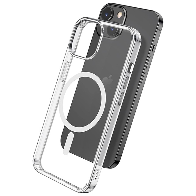 Alogy Etui do telefonu Ultra Slim Mag do ładowarek Qi do iPhone 13 Mini Przezroczyste