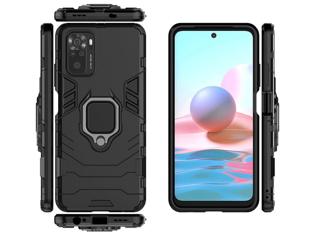 Alogy Etui na telefon Stand Ring Armor do Xiaomi Redmi Note 10/10s czarne