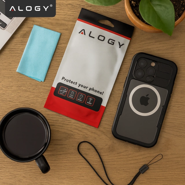 Etui Wodoodporne Alogy HydroArmor™ IP68 Case z przezroczystym tyłem Pancerna obudowa 360 do MagSafe do Apple iPhone 16 Pro Max