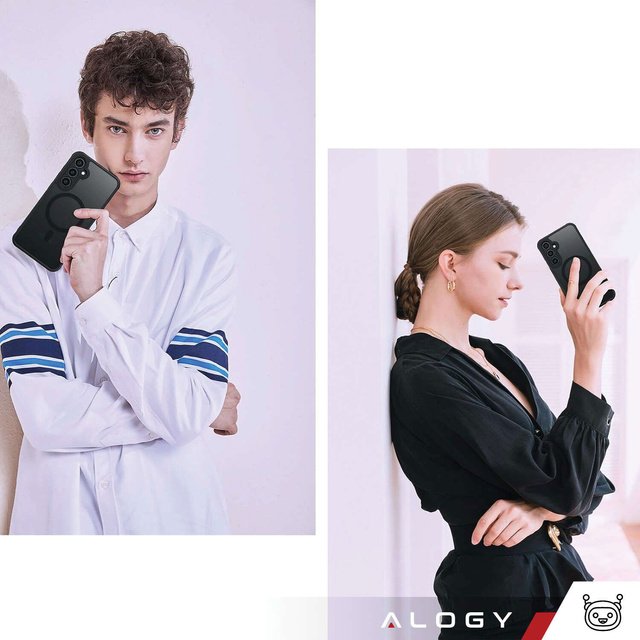 Etui do Samsung Galaxy S24+ Plus na telefon pokrowiec ochronny plecki MagMat Case do MagSafe Matte Black
