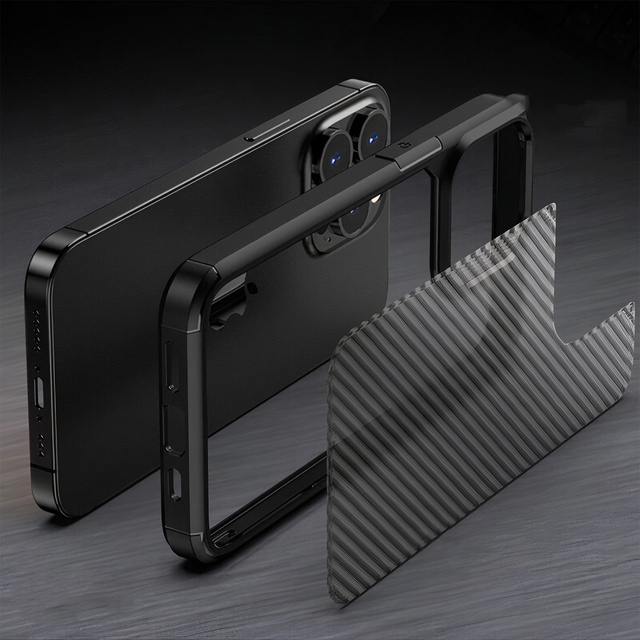 Alogy Etui ochronne na telefon Alogy Techsuit CarbonFuse obudowa do Apple iPhone 14 Pro Max Black