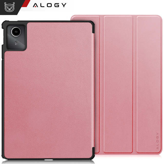 Etui do Lenovo Tab K11 / K11E 11” / M11 10.95" TB330FU / TB330XU / TB331FC Book Case Cover z klapką obudowa futerał pokrowiec Alogy Różowe + Rysik