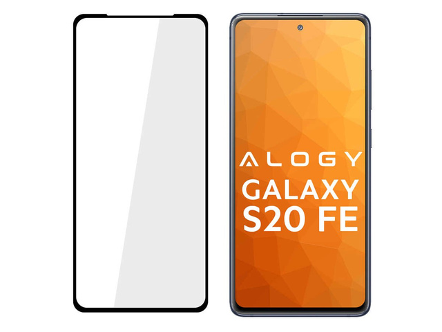 Alogy Szkło na ekran Full Glue case friendly do Samsung Galaxy S20 FE Czarne