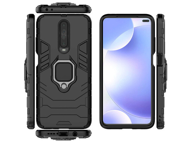 Alogy Etui na telefon Stand Ring Armor do Xiaomi Poco X2 czarne