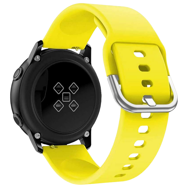 Alogy Gumowy Uniwersalny pasek sportowy soft band do smartwatcha 20mm Żółty