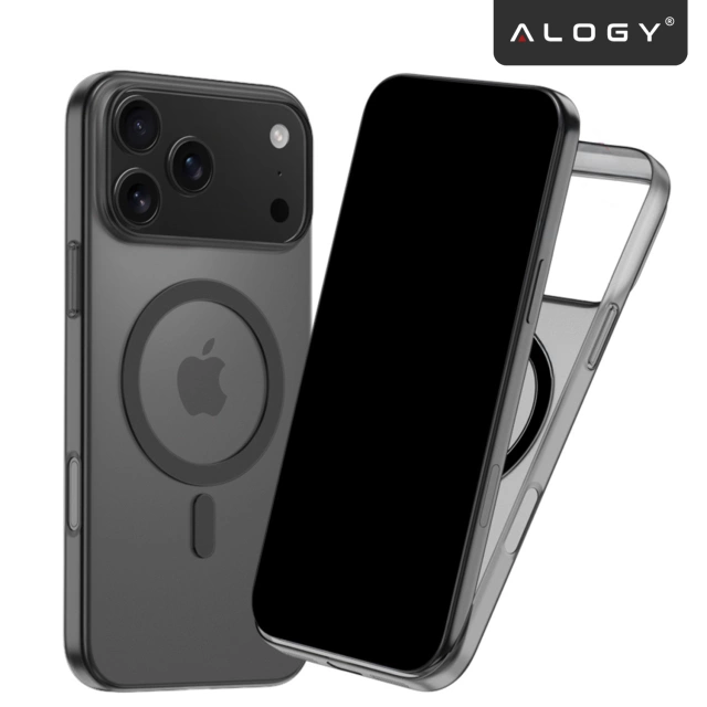Etui do Apple iPhone 17 Pro Max – matowa obudowa do MagSafe z ochroną obiektywu, smukłe i odporne na zarysowania, idealne dopasowanie – Alogy Skinny MatteCase™ Czarne