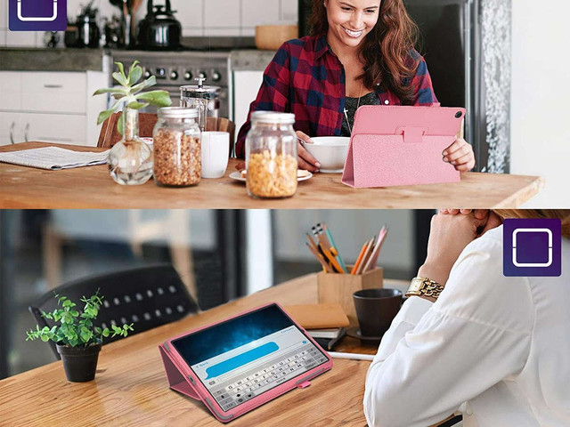 Alogy Etui na tablet stojak do Lenovo M10 Gen.2 TB-X306 Różowe
