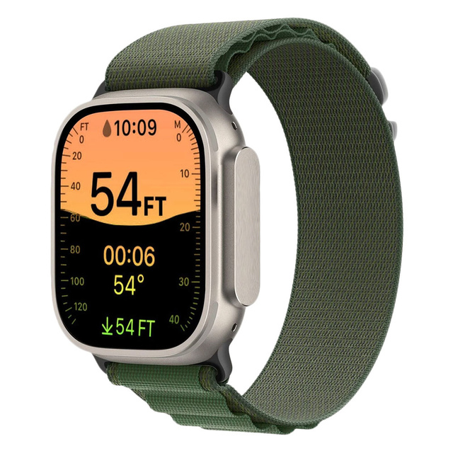 Alogy Pasek nylonowy Sport Strap do zegarka do Apple Watch 4/5/6/7/8/SE/Ultra (42/44/45/49mm) Zielony