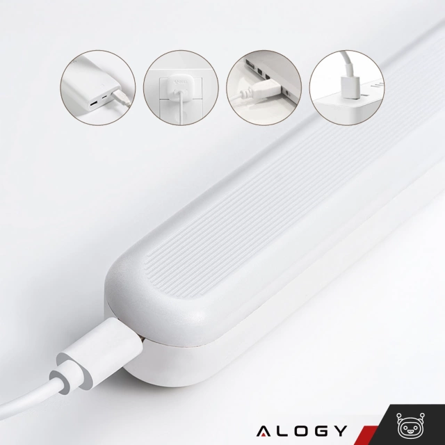 Lampka nocna Alogy Sensor Lamp z czujnikiem ruchu lampa szafkowa biurkowa na magnes Biała