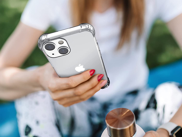 Alogy Etui na telefon pancerne ShockProof do Apple iPhone 13 6.1 Przezroczyste