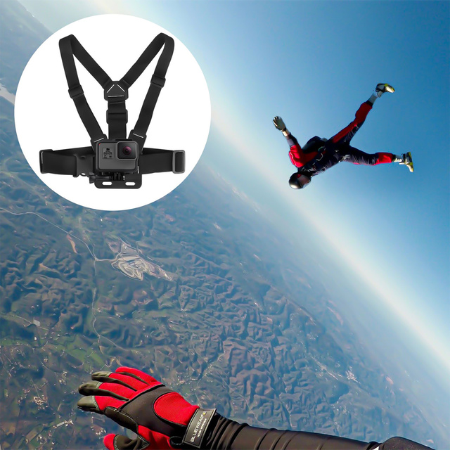 Szelki uchwyt na klatkę piersiową Alogy Chest Holder z mocowaniem GoPro i uchwytem na telefon