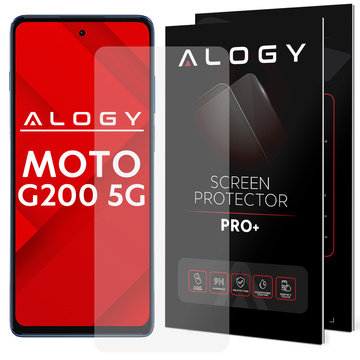 Alogy Szkło hartowane 9H na telefon szybka ochronna na ekran do Motorola Moto G200 5G