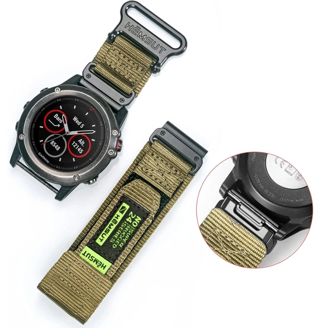 Alogy Pasek nylonowy Sport Strap na rzep do Apple Watch 1/2/3/4/5/6/7/8/SE (38/40/41mm) Niebiesko-szary