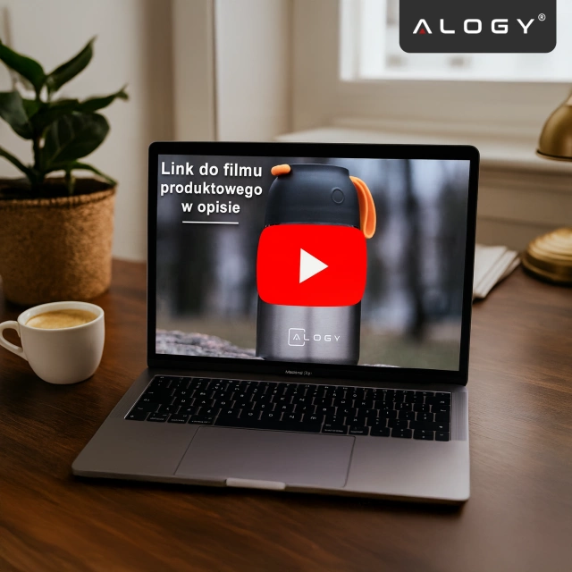 Alogy Termos obiadowy na jedzenie zupe dla dzieci 700ml ze stali nierdzewnej + składana łyżeczka termiczny szary