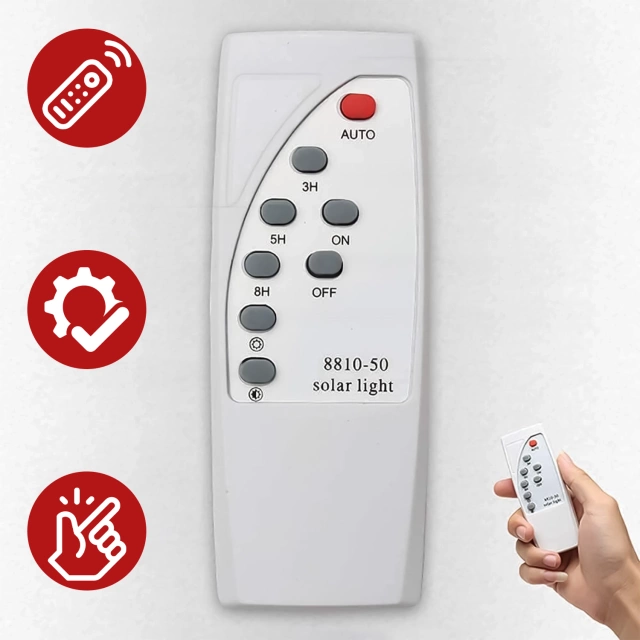 Lampa solarna Uliczna LED wodoodporna IP65 ścienna Alogy SolarBright 6000mAh do domu elewacyjna światło