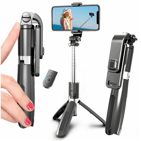 Alogy Uchwyt do telefonu aparatu GoPro Selfie Stick Tripod Bluetooth