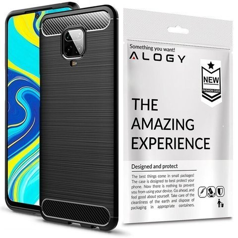 Alogy Etui na telefon Rugged Armor do Xiaomi Redmi Note 9S/ Pro/ Max czarne