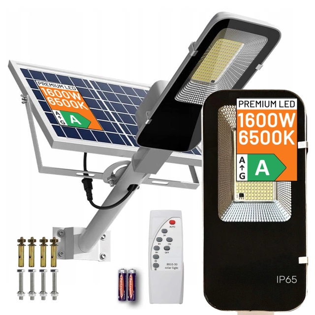 Lampa solarna Uliczna LED wodoodporna IP65 ścienna Alogy SolarBright 6000mAh do domu elewacyjna światło
