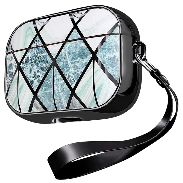Alogy Etui ochronne do słuchawek 360 do Apple AirPods Pro Marble Black