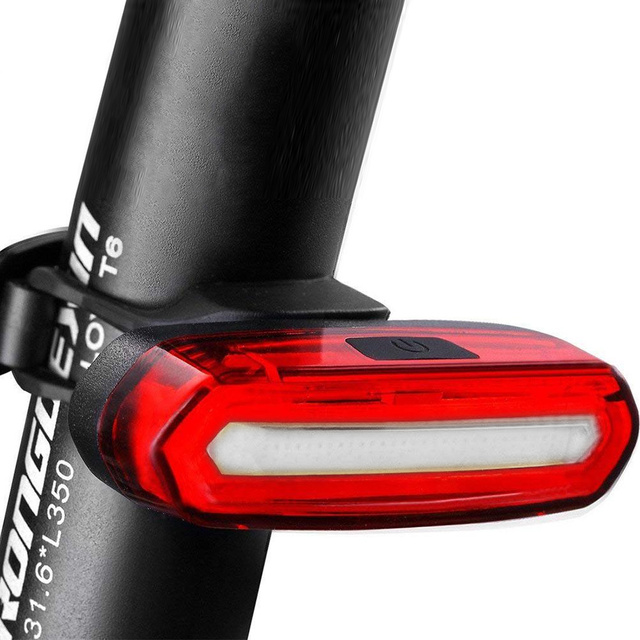 Alogy Tylna lampka rowerowa LED USB światło oświetlenie na rower Czarwone