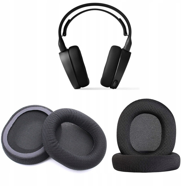 Alogy Nauszniki Gąbki na słuchawki pady do STEELSERIES ARCTIS 1 3 5 7 PRO 9X Black