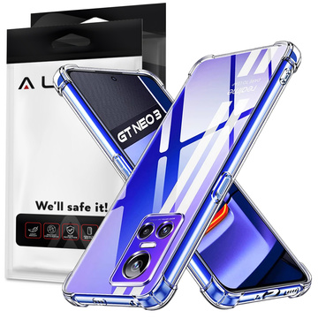 Alogy Etui na telefon pancerne ShockProof Case do Realme GT Neo 3 Global Przezroczyste