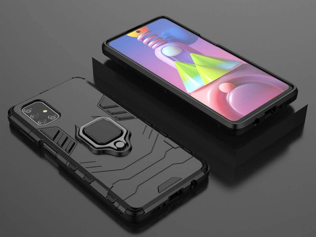 Alogy Etui na telefon Stand Ring Armor do Samsung Galaxy M51 czarne