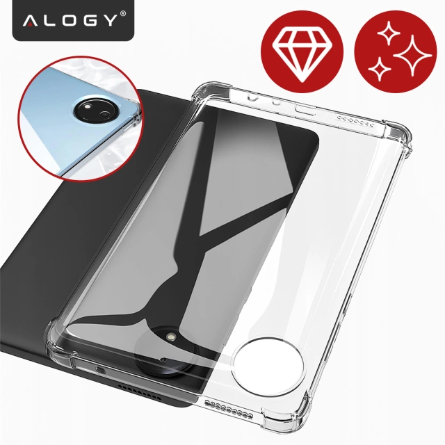 Etui do Redmi Pad SE 8.7" Przezroczyste, Ochronne, Hybrydowe, Wzmocnione Narożniki, Smukłe i Lekkie, Alogy FlexiShield™ ShockProof Case