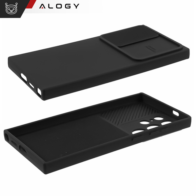 Alogy Camshield Etui do Samsung Galaxy S24 Ultra pancerne obudowa ochrona aparatu czarne