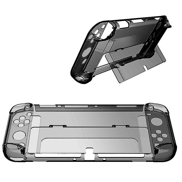 Alogy Ochronne etui do konsoli wstrząsoodporne do Nintendo Switch OLED Czarne