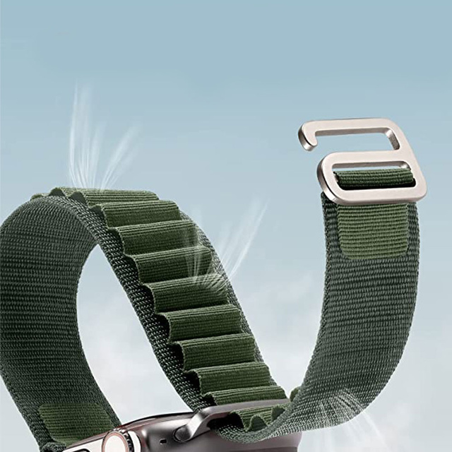 Alogy Pasek nylonowy Sport Strap do zegarka do Apple Watch 4/5/6/7/8/SE/Ultra (42/44/45/49mm) Zielony