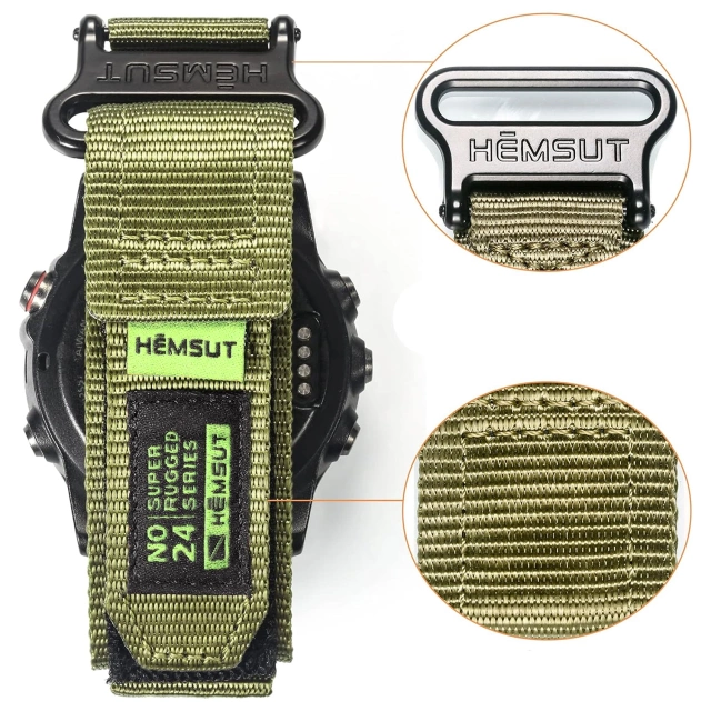 Alogy Pasek nylonowy Sport Strap na rzep do Apple Watch 1/2/3/4/5/6/7/8/SE (38/40/41mm) Niebiesko-szary