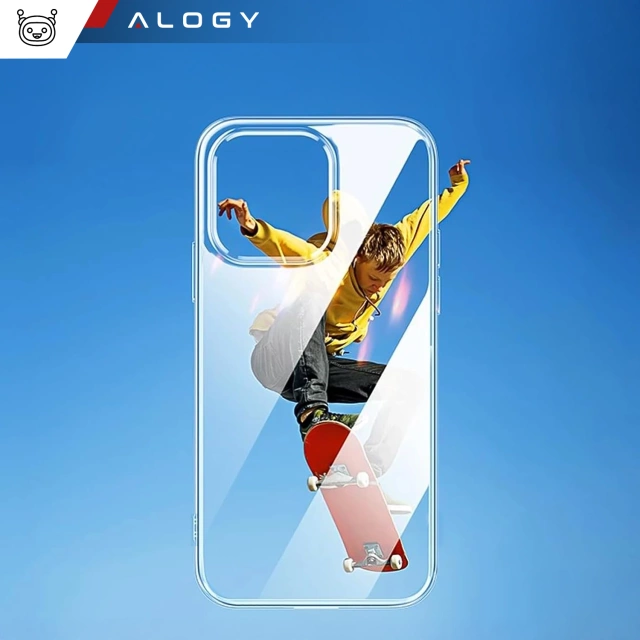 Alogy Etui na telefon pancerne obudowa Hybrid Case z osłoną na aparat do Apple iPhone 13 Pro Przezroczyste