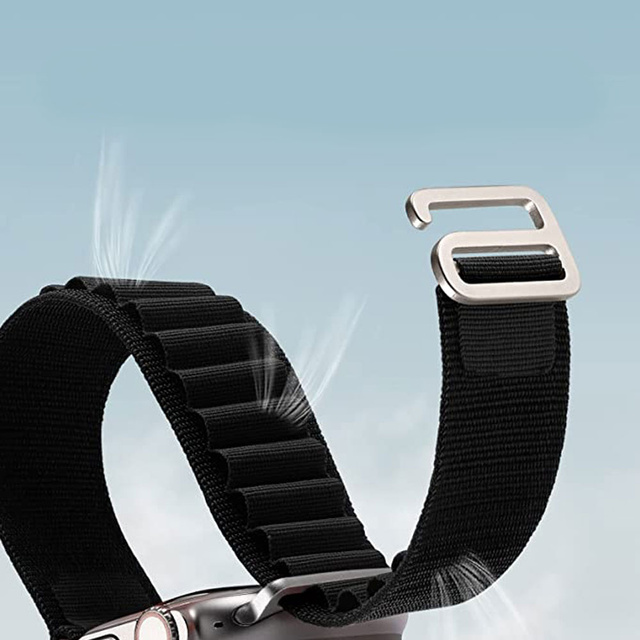 Alogy Pasek do Apple Watch 4/5/6/7/8/SE (38/40/41mm) sportowa opaska do zegarka Sport Strap Czarny