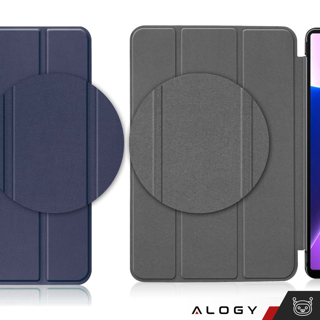 Alogy Etui na tablet do Lenovo Tab M10 Plus 3 Gen 10.6” 2022 TB128XU TB125FU Book Cover Case Granatowe