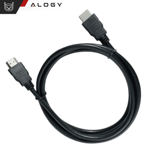 Kabel HDMI 1.4 Alogy High Speed Ethernet 4K 30Hz 1.5m Czarny
