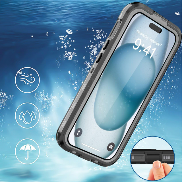 Etui do Samsung Galaxy S24 pancerne obudowa + folia na ekran hydrożelowa Case 360 Defense Pro Alogy czarne