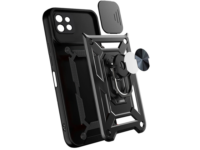 Alogy Camshield Stand Ring Etui obudowa z osłonką na aparat do Samsung Galaxy A22 5G
