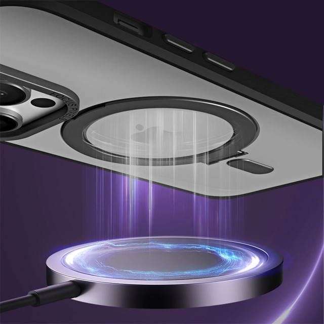 Etui na telefon Alogy Stand Ring Case obudowa ochronna do MagSafe do Apple iPhone 14 Pro Czarne