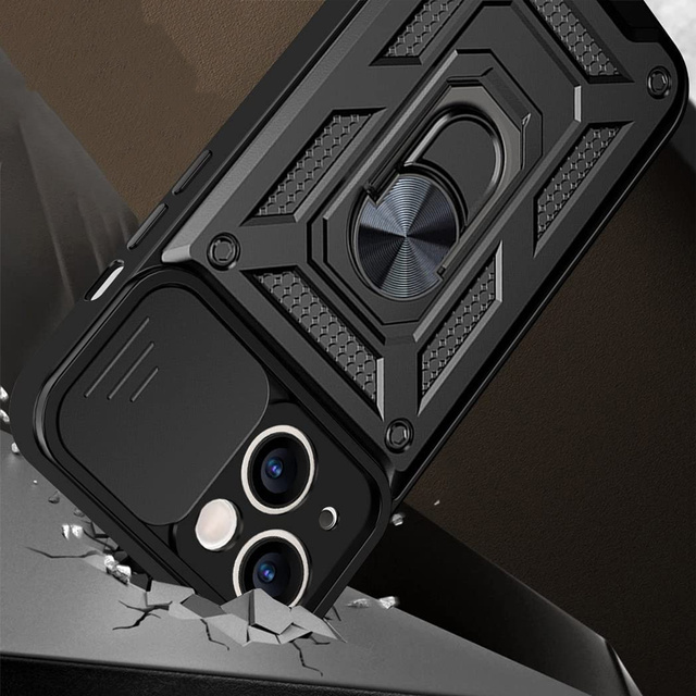  Alogy Etui na telefon Camshield Stand Ring z osłonką na aparat do Apple iPhone 13 Mini