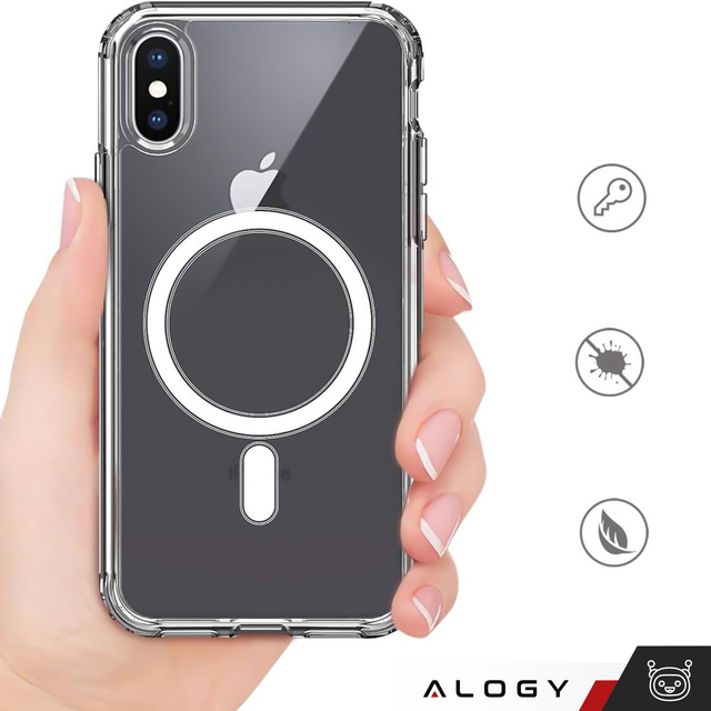 Alogy Etui ochronne na telefon MagSafe Clear Case do Apple iPhone X / XS Przezroczyste